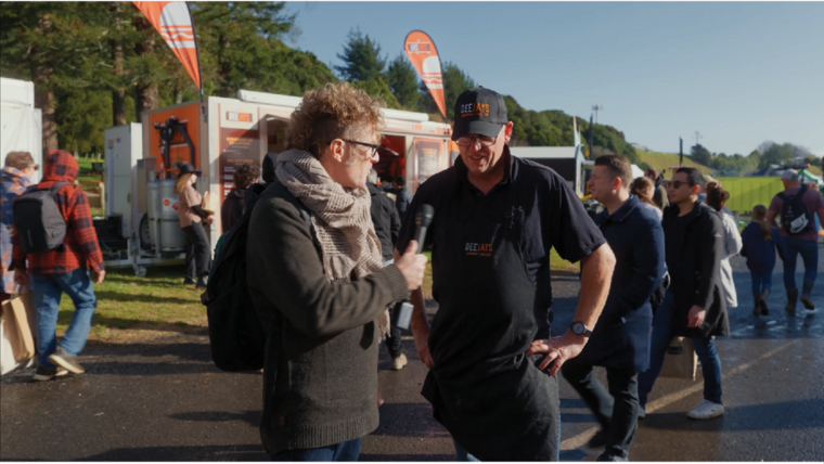 Deejays Gourmet Griller sustainability at Fieldays