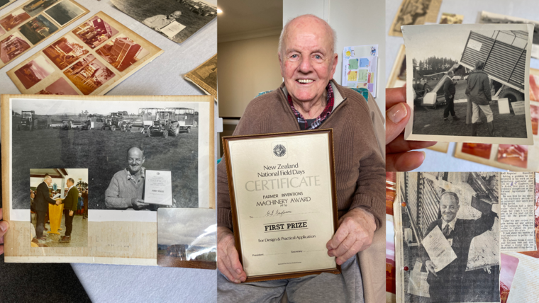 Gordon Eagleson shares about his win at the Fieldays Innovation Awards in 1976